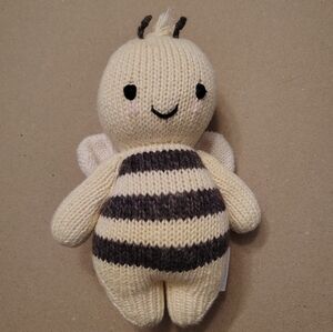 Cuddle and Kind Baby Bee Plush Cotton Yarn Handmade In Peru Stuffed Animal